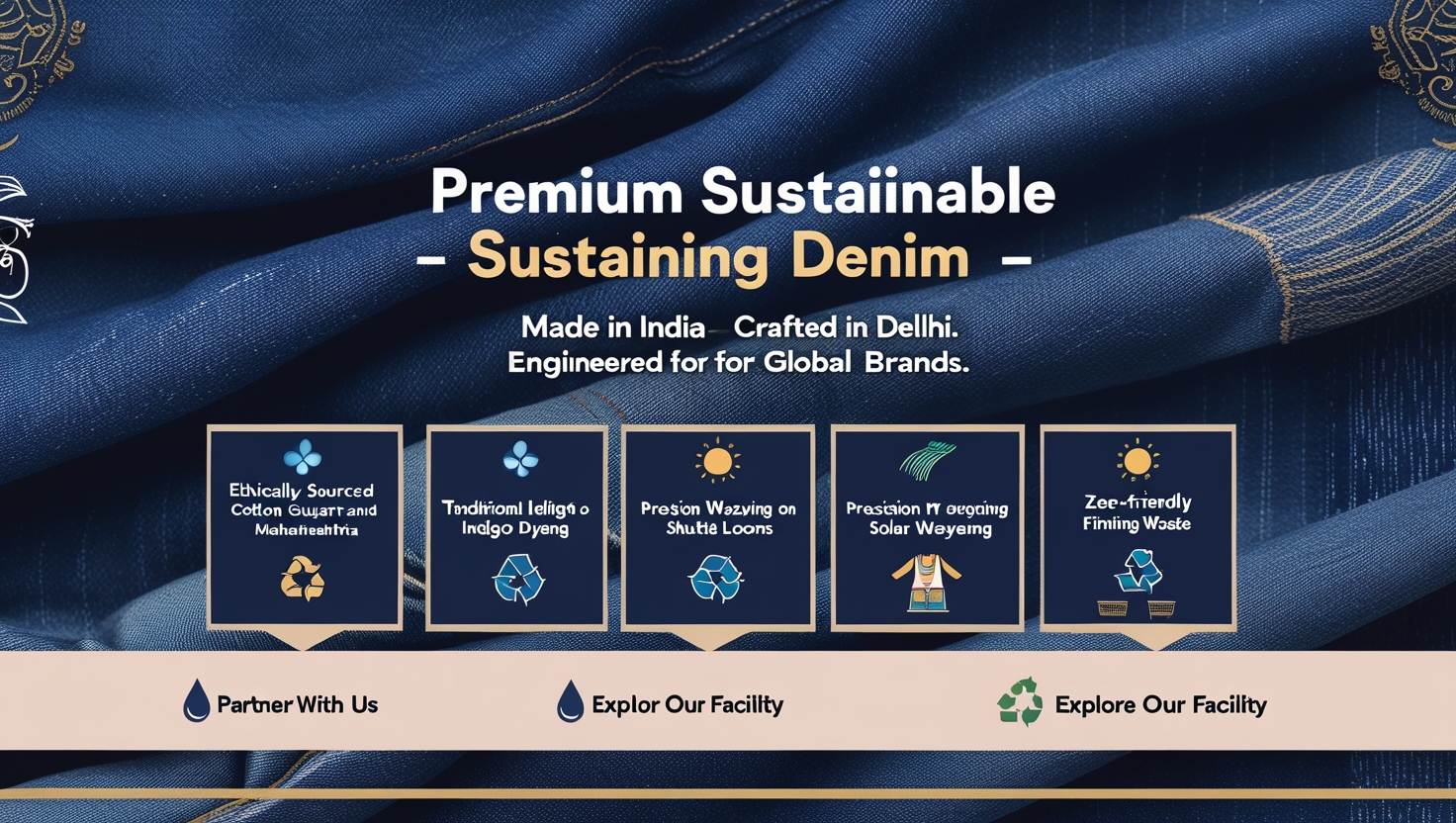 Premium denim manufacture in delhi
