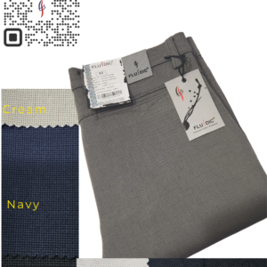 Fluidic Knitted Print Cotton Trouser H N 13002 (M.R.P - 1350)