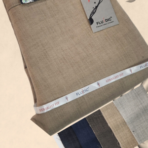 Fluidic Knitted Print Straight fit Cotton Trouser D No. FK 11005 (M.R.P - 1350)