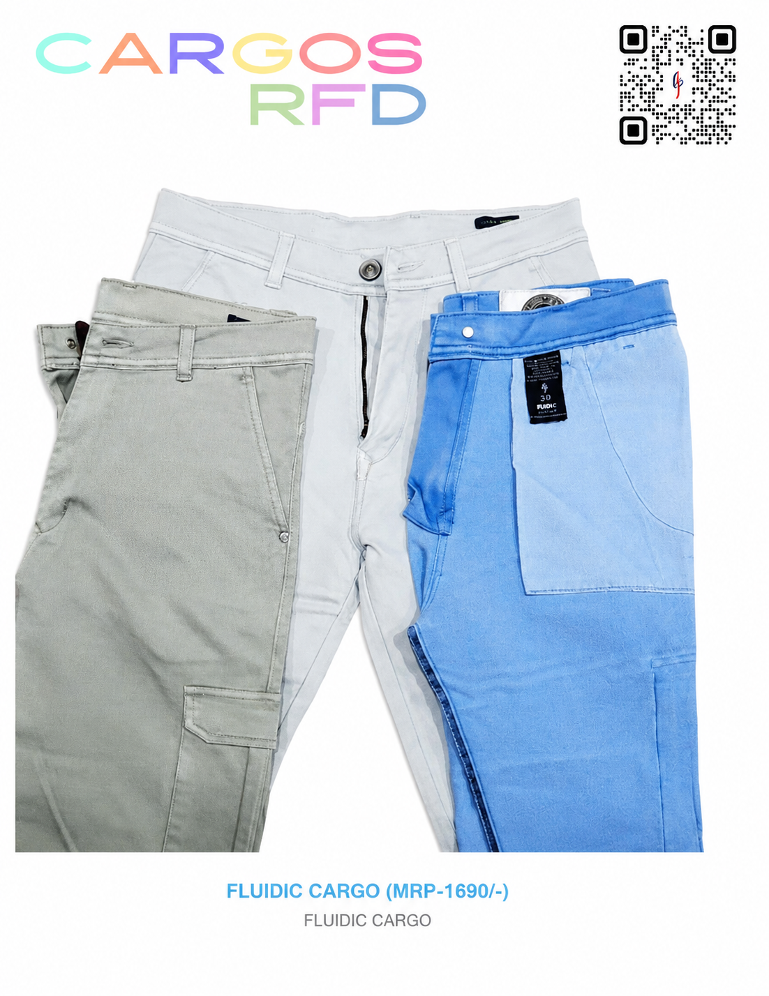 Fluidic Premium Cargo Pants (M.R.P -1690)